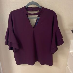 Blue Rain Maroon Top Size:M